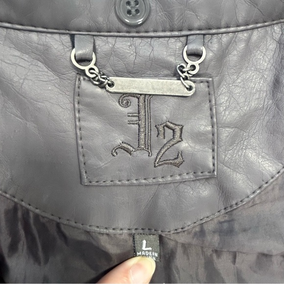 J2 Vegan Leather Jacket Size Large Women's - Picture 10 of 13